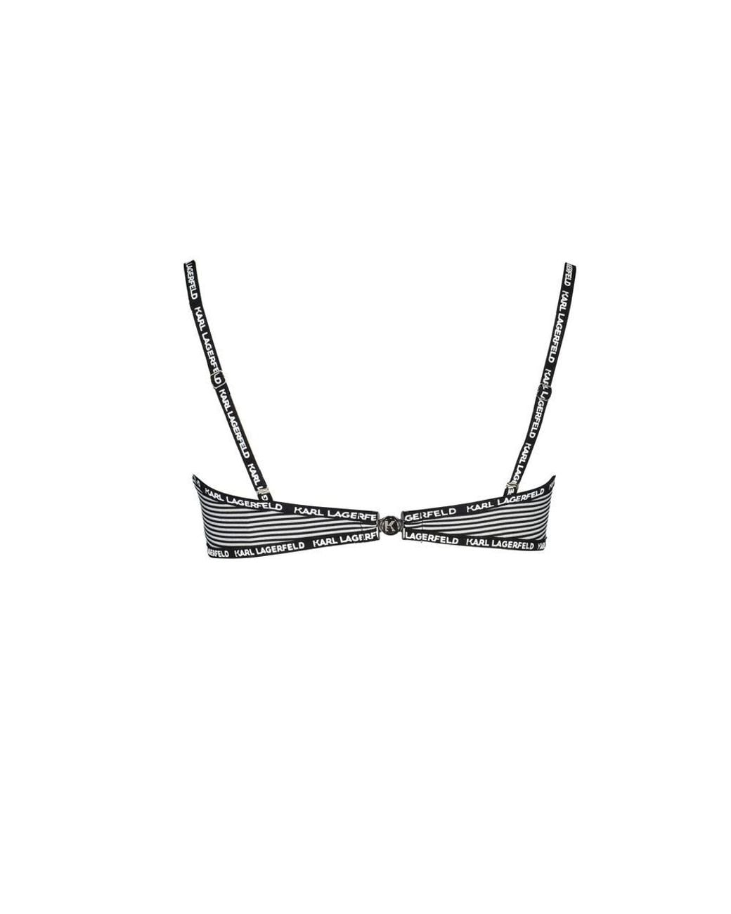Karl Lagerfeld Gray Black Polyamide 's Swimsuit