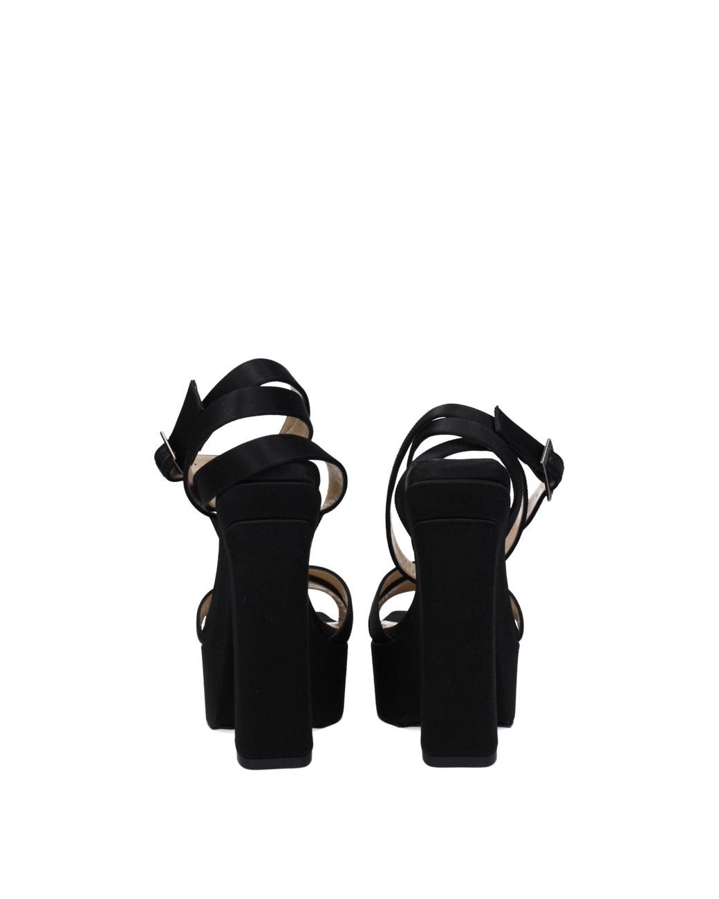 Jimmy Choo Black Satin Sandal for men
