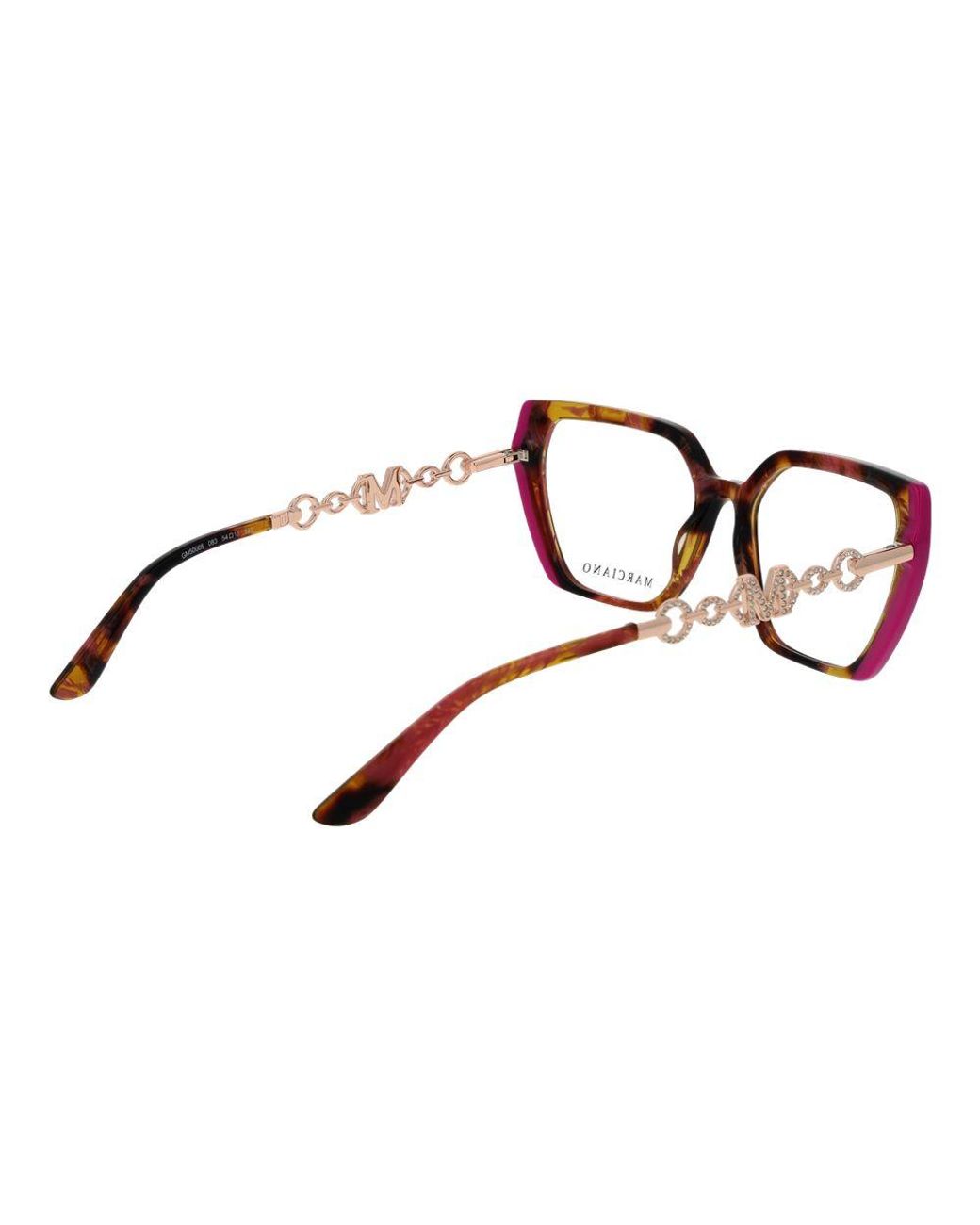 MARCIANO BY GUESS Brown Multicolor Plastic Glasses (frames)
