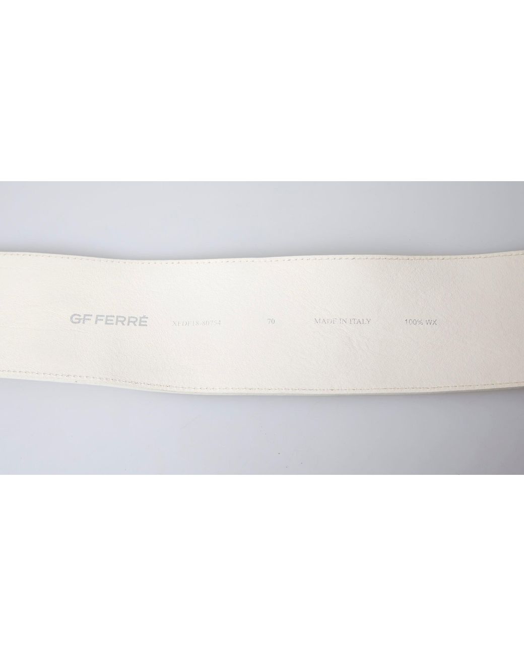Gianfranco Ferré Black Waxed Cotton Wide Fashion Waistband Belt