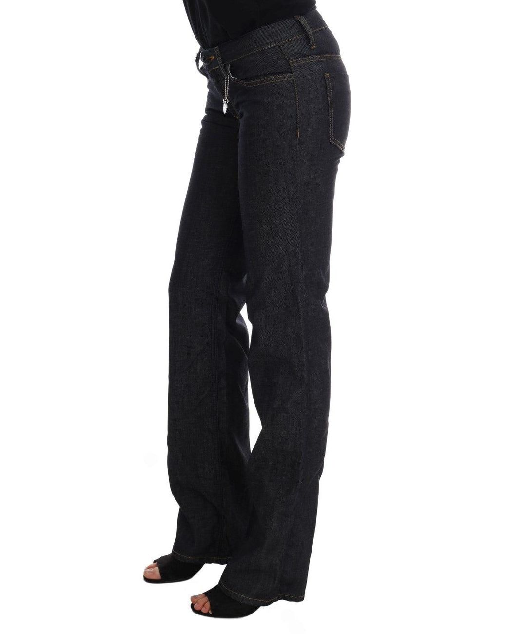 CoSTUME NATIONAL Black Dark Cotton Classic Fit Jeans