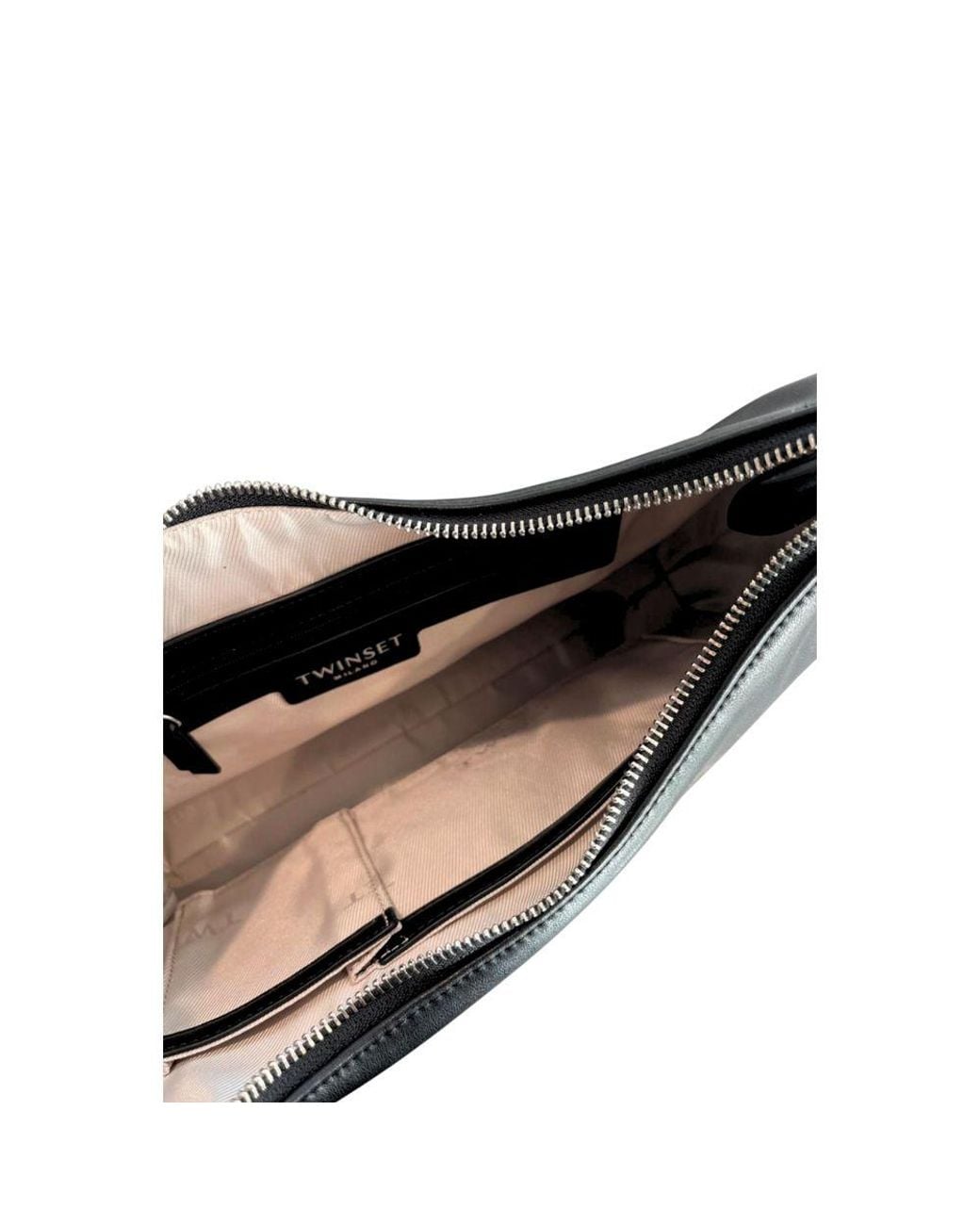 Twinset Blue Black Pu Shoulder Bag