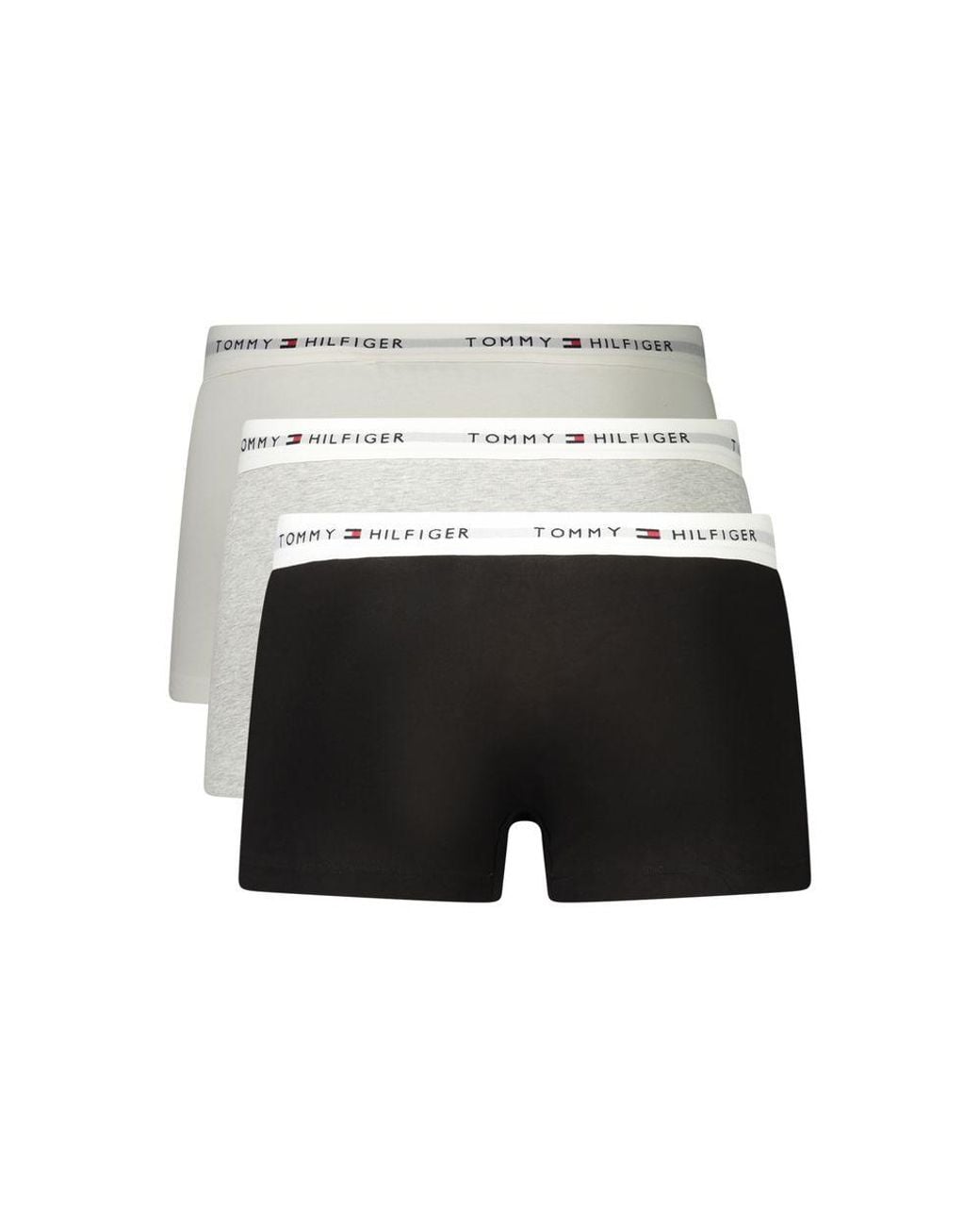 Tommy Hilfiger White Grey Cotton Men's Boxer for men