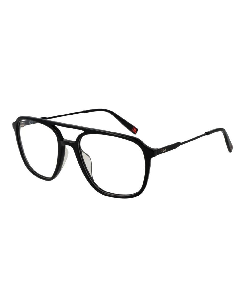 Fila Black Stainless Steel Glasses (frames) for men