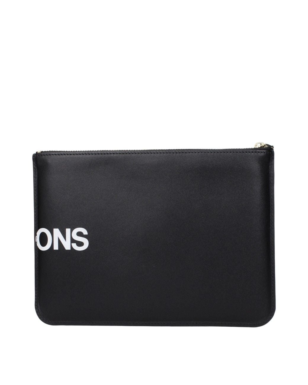 Comme des Garçons Black Leather Clutch Bag