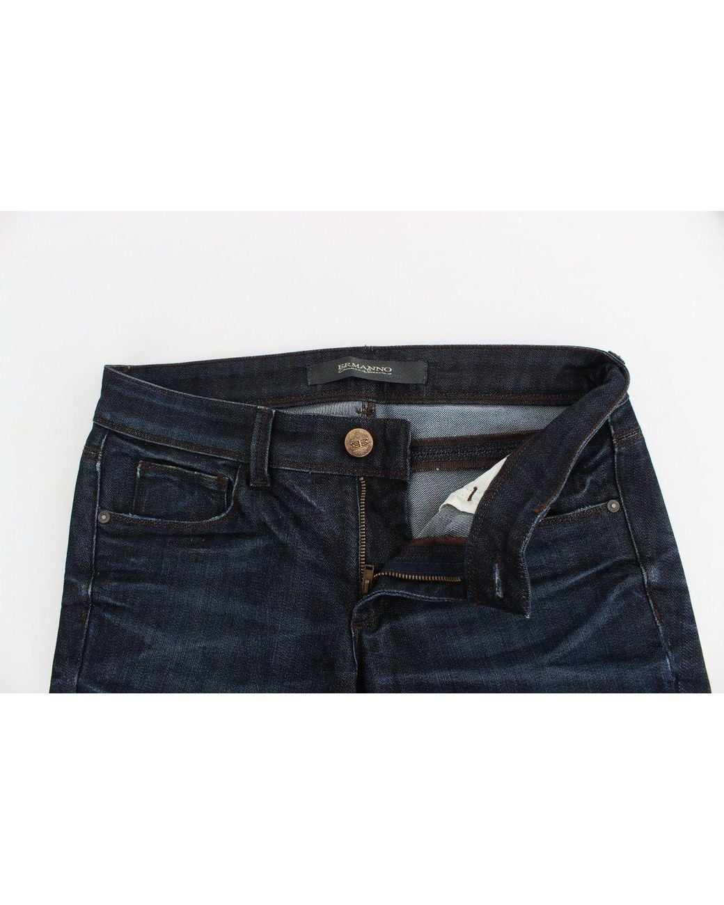 Ermanno Scervino Blue Chic Dark Skinny Jeans