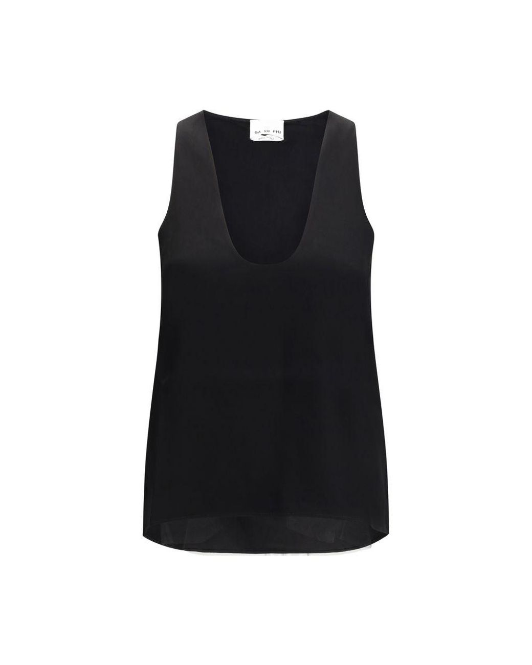Sa Su Phi Black Sleevless Top