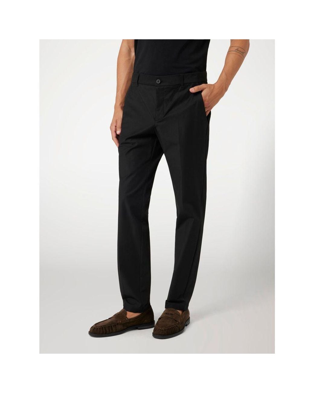 Guess Black Cotton Dress Pants for men