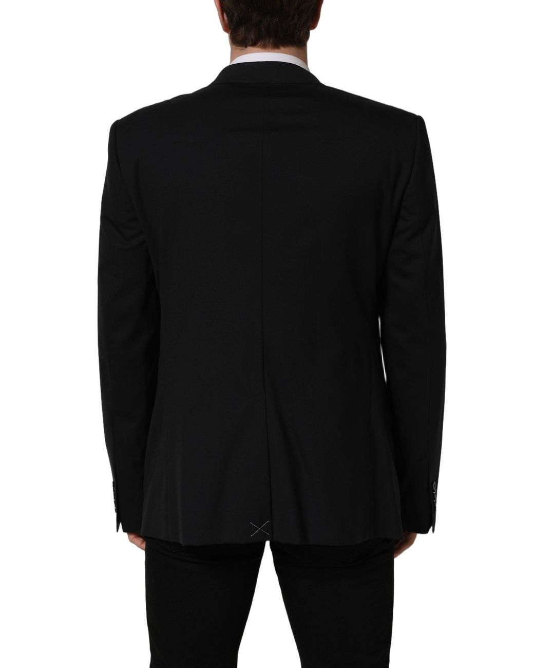 Dolce & Gabbana Black Wool Single Breasted Blazer Jacket for men