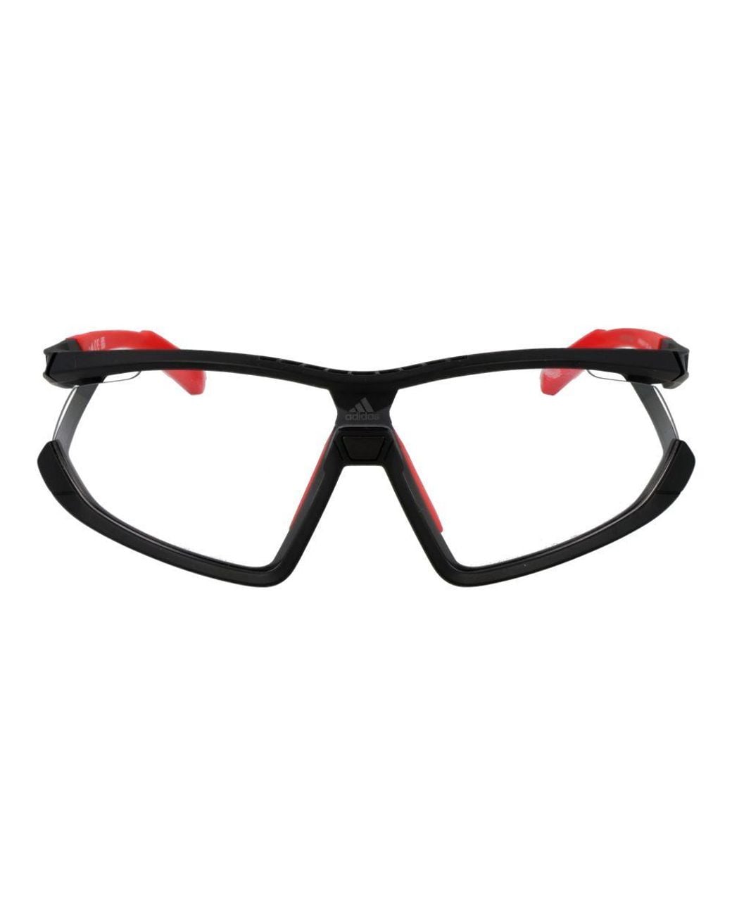 Adidas Red Black Plastic Sunglasses