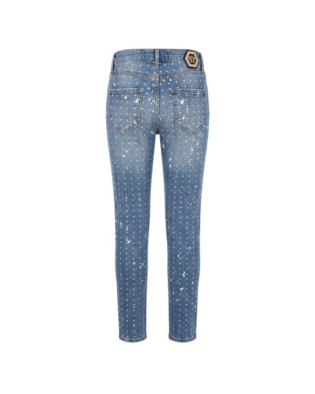 Philipp Plein Blue Cotton Jeans