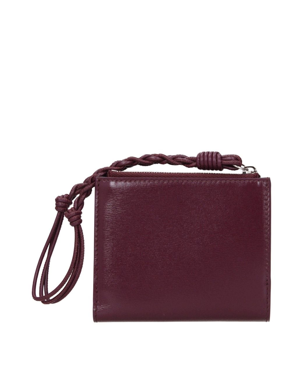 Jil Sander Purple Leather Wallet