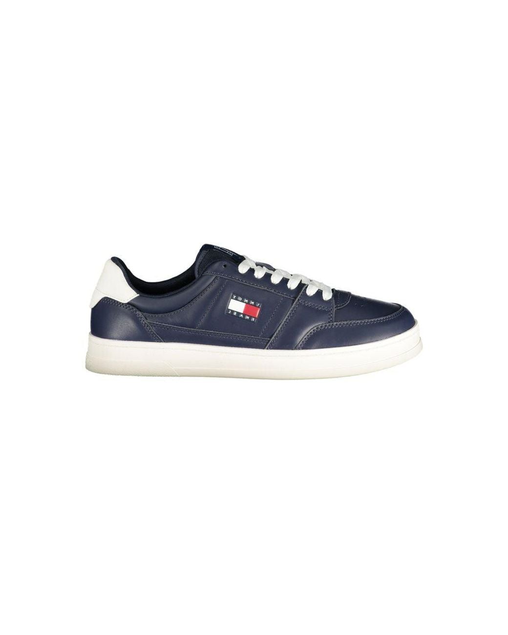 Tommy Hilfiger Blue Leather Sneaker for men