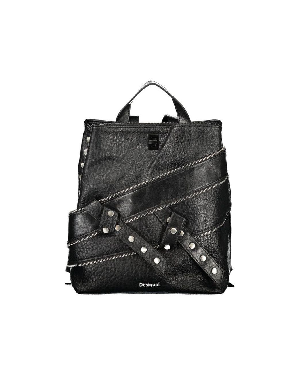 Desigual Black Polyurethane 's Backpack