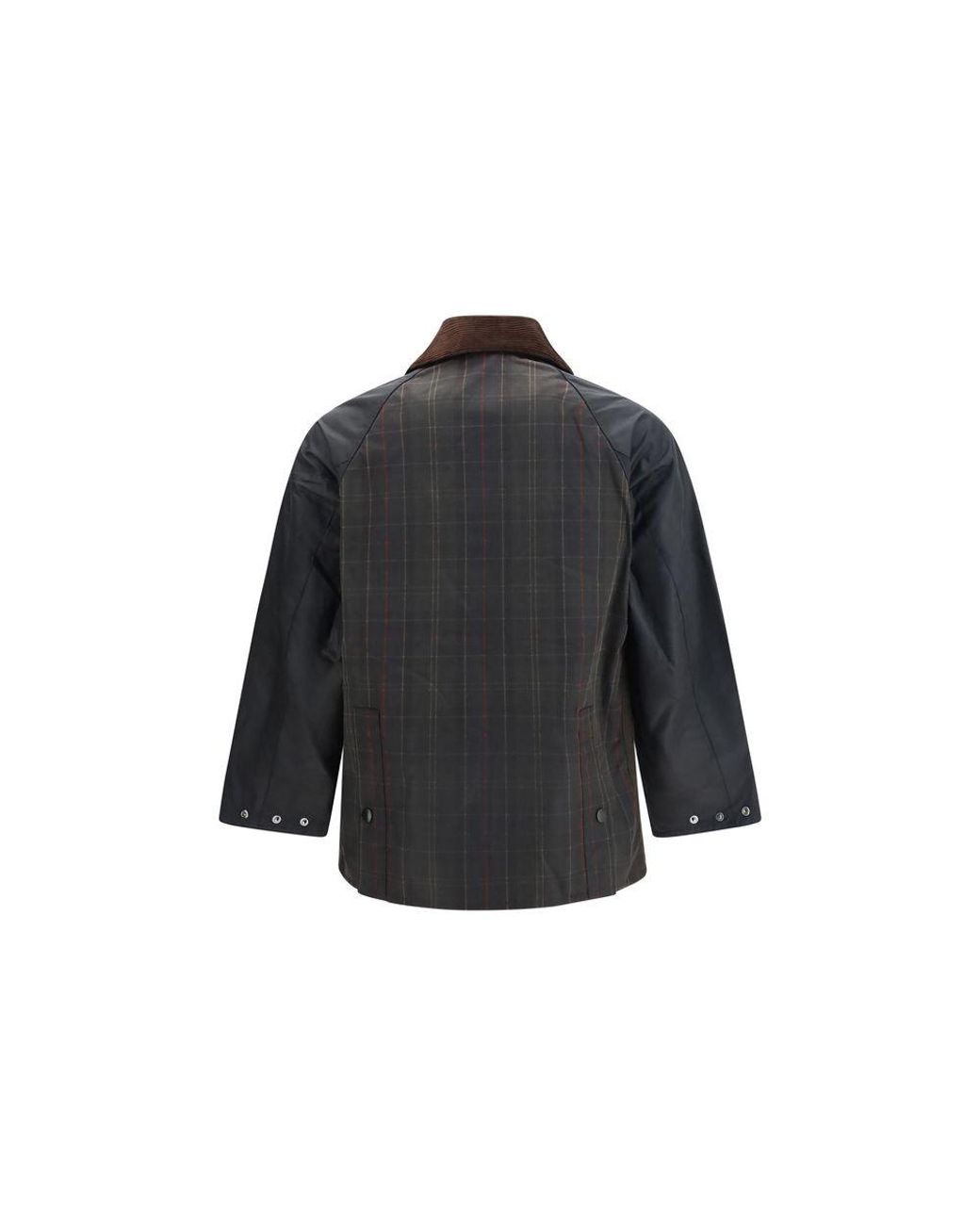 Barbour Black Multicolor Cotton Shell Jacket for men