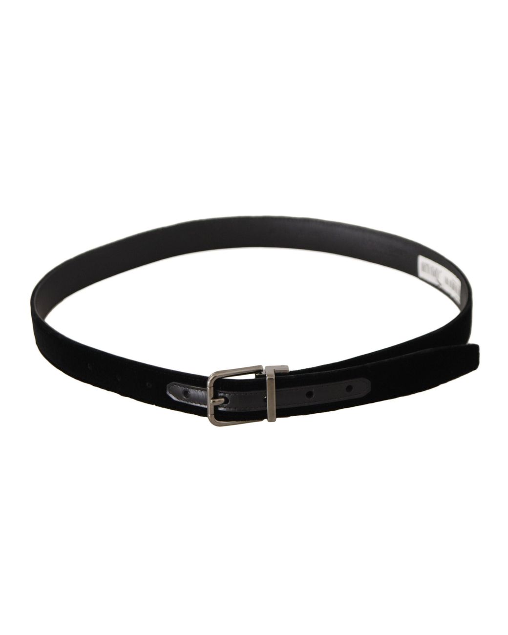 Dolce & Gabbana Black Velvet Belt for men