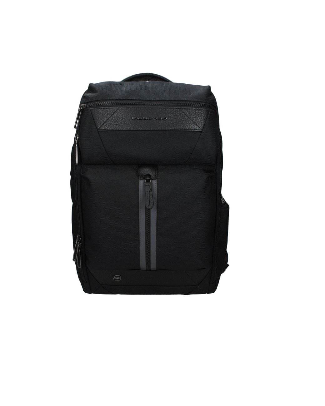 Piquadro Black Fabric Backpack for men