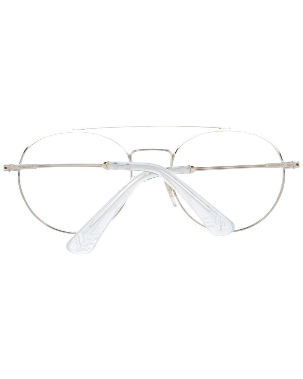 Police Metallic Red Metal & Plastic Glasses (frames) for men