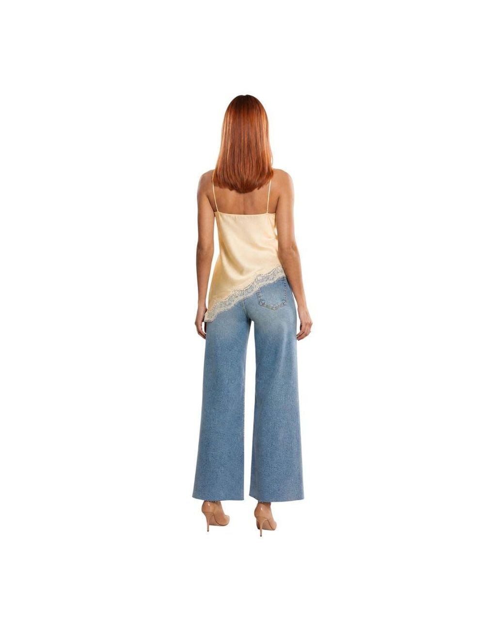 Jacqueline De Yong Blue Polyester Tank Tops