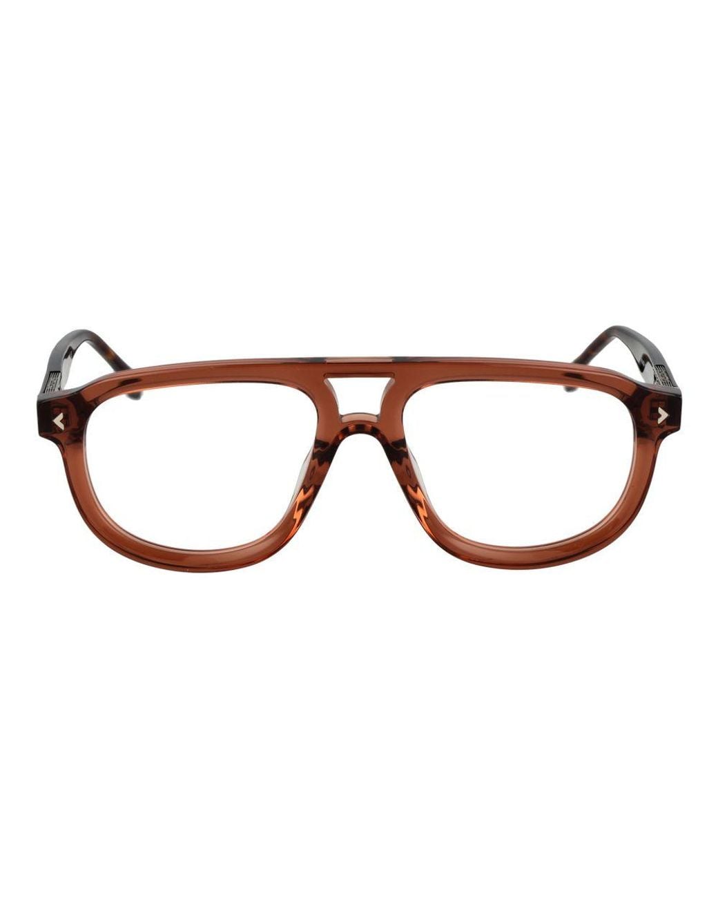 Lozza Brown Cellulose Acetate Glasses (Frames) for men
