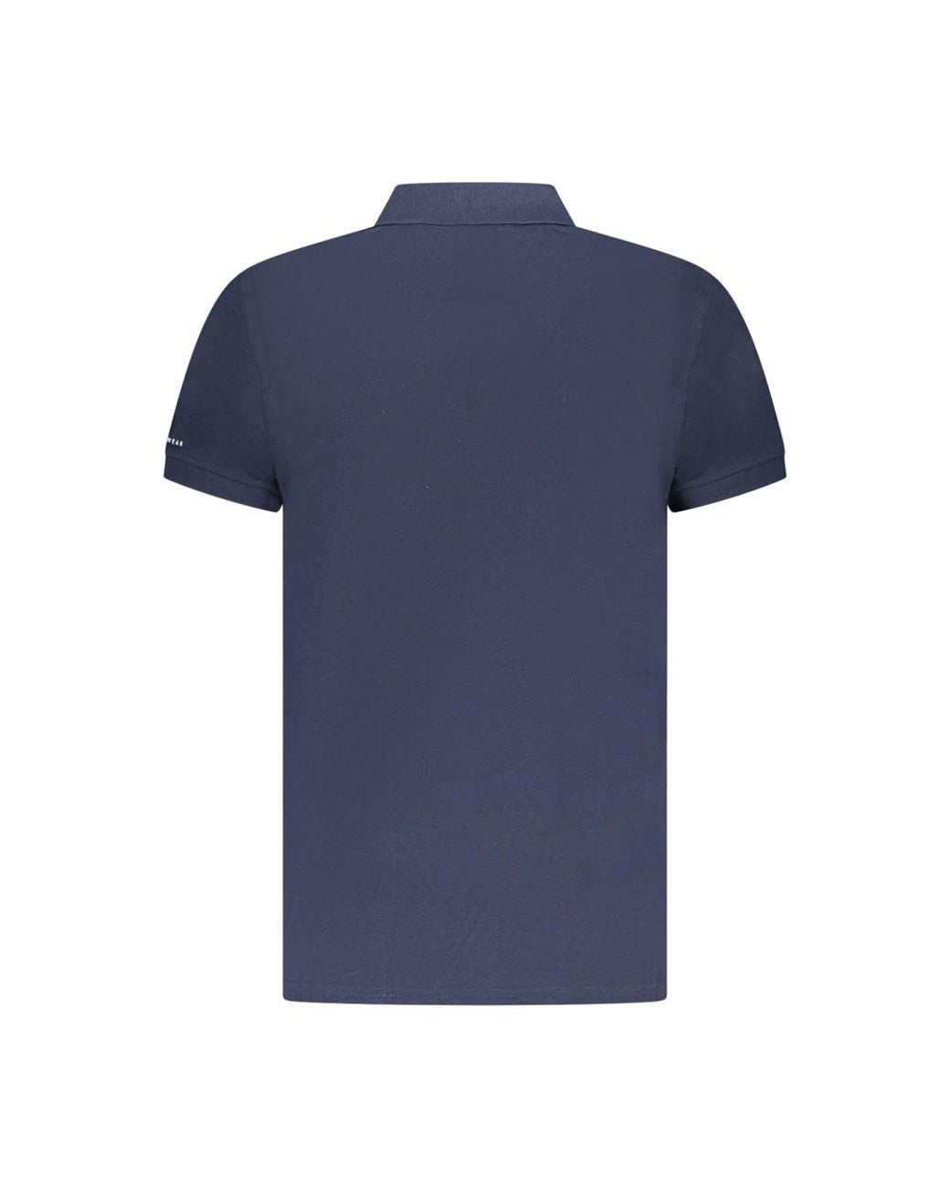 Trussardi Blue Cotton Polo Shirt for men