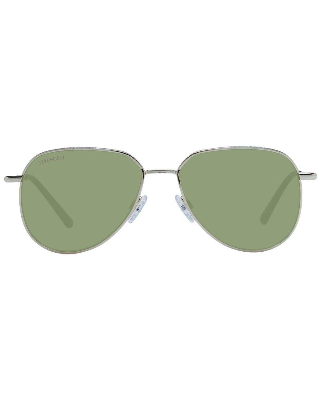 Serengeti Green Gold Metal Sunglasses