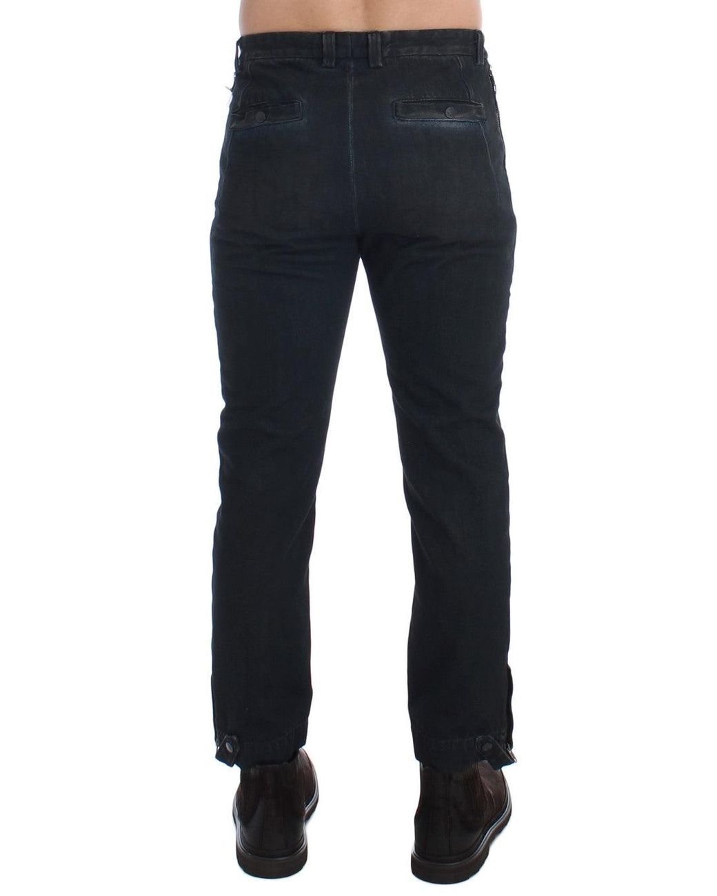 CoSTUME NATIONAL Black Cotton Slim Denim Jeans Blue Sig17918 for men