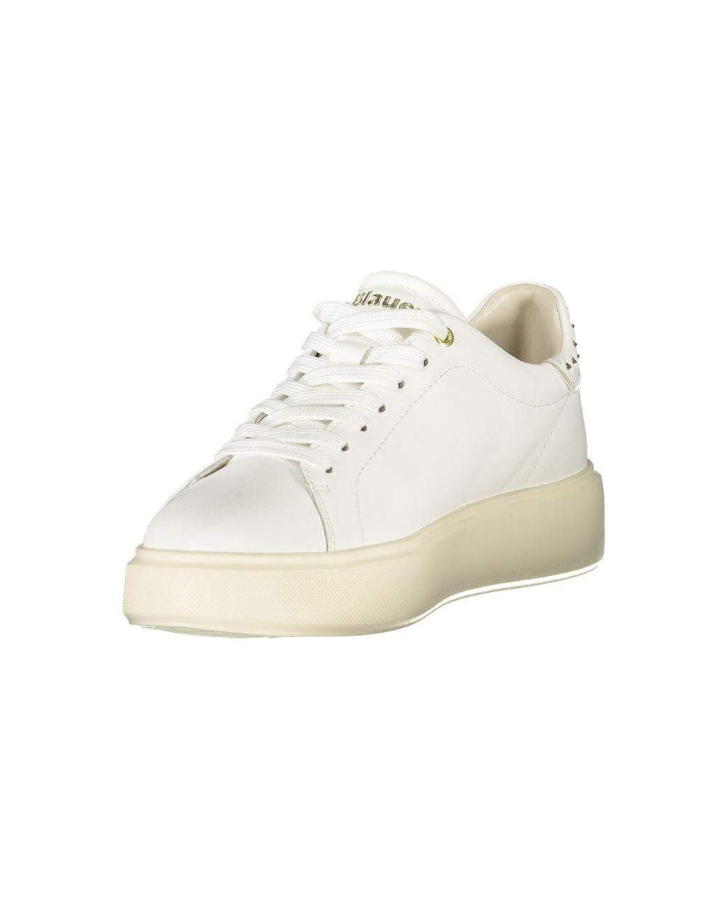 Blauer White Leather Sneaker