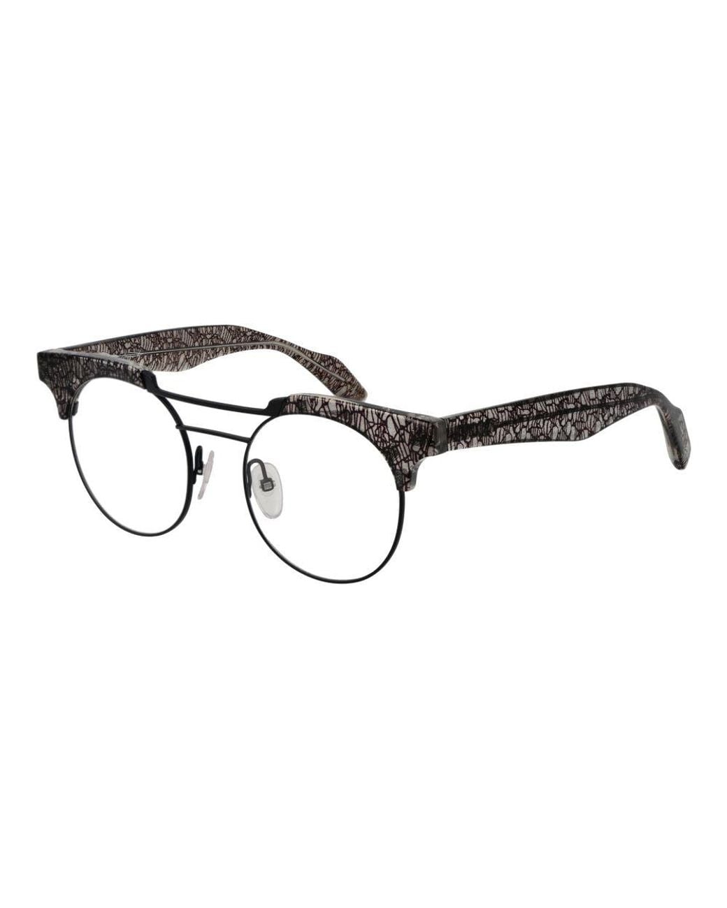 Yohji Yamamoto Brown Black Plastic Glasses (frames) for men