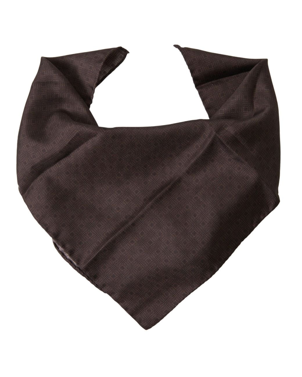 Dolce & Gabbana Brown Elegant Silk Square Scarf for men