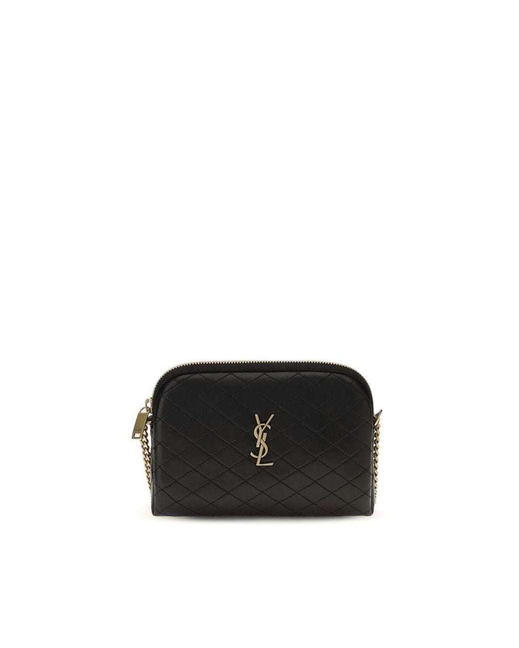 Saint Laurent Black Calf Leather Bos Taurus Shoulder Bag
