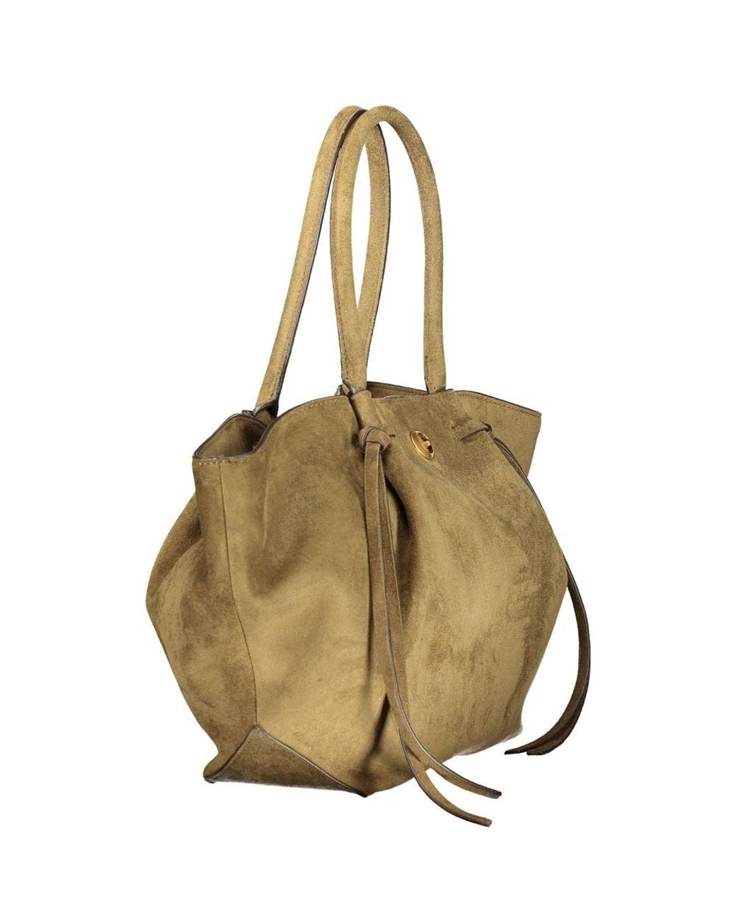 Guess Metallic Green Polyester Handbag