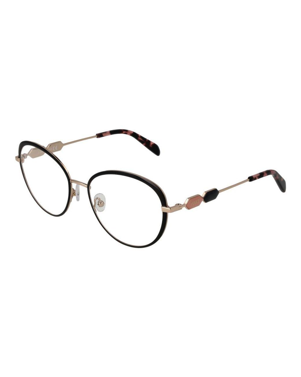 Emilio Pucci Brown Black Metal Glasses (frames)