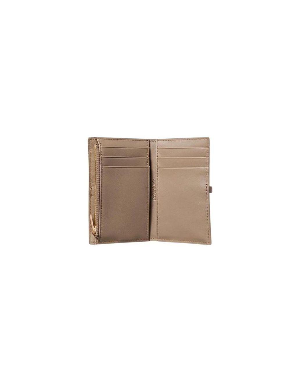 Calvin Klein Natural Beige Leather Wallet