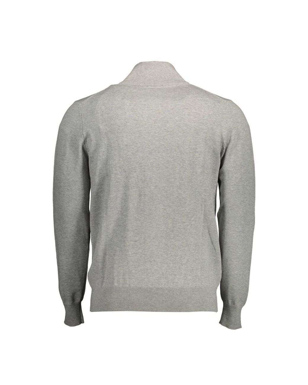 North Sails Gray Grigio Cotton Men Cardigan for men
