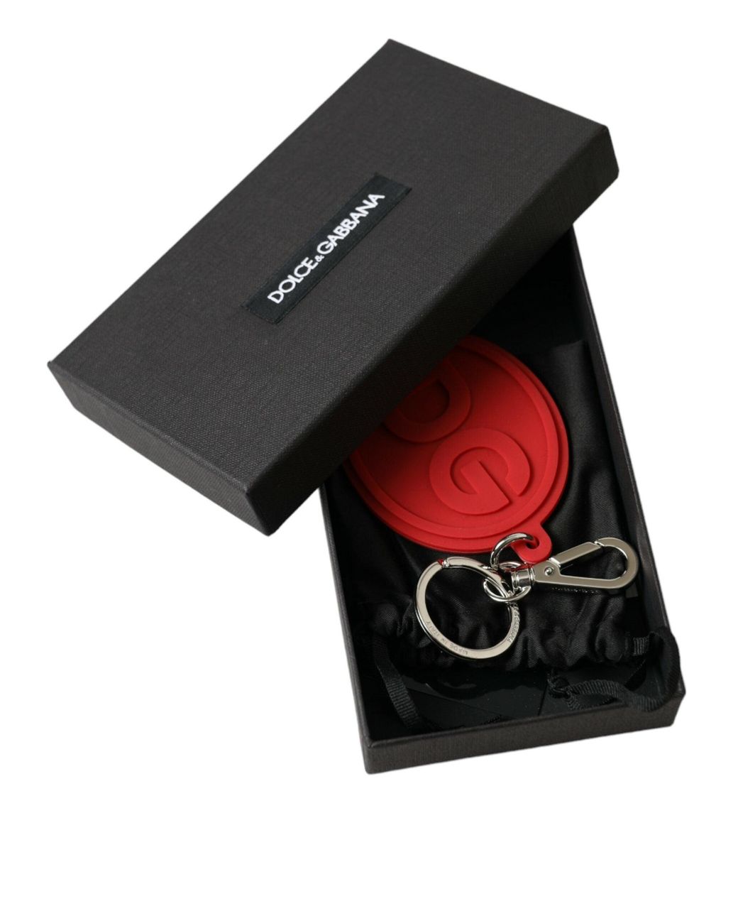 Dolce & Gabbana Red Elegant Trifold Key Holder Case