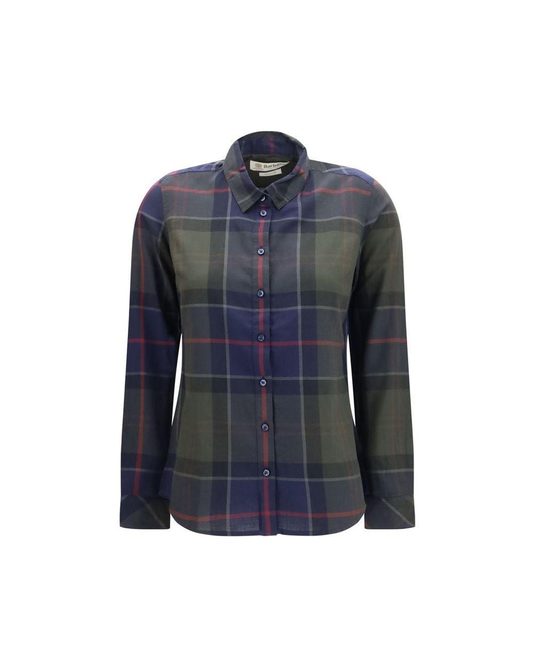 Barbour Blue Bicolor Cotton Pattern Shirt