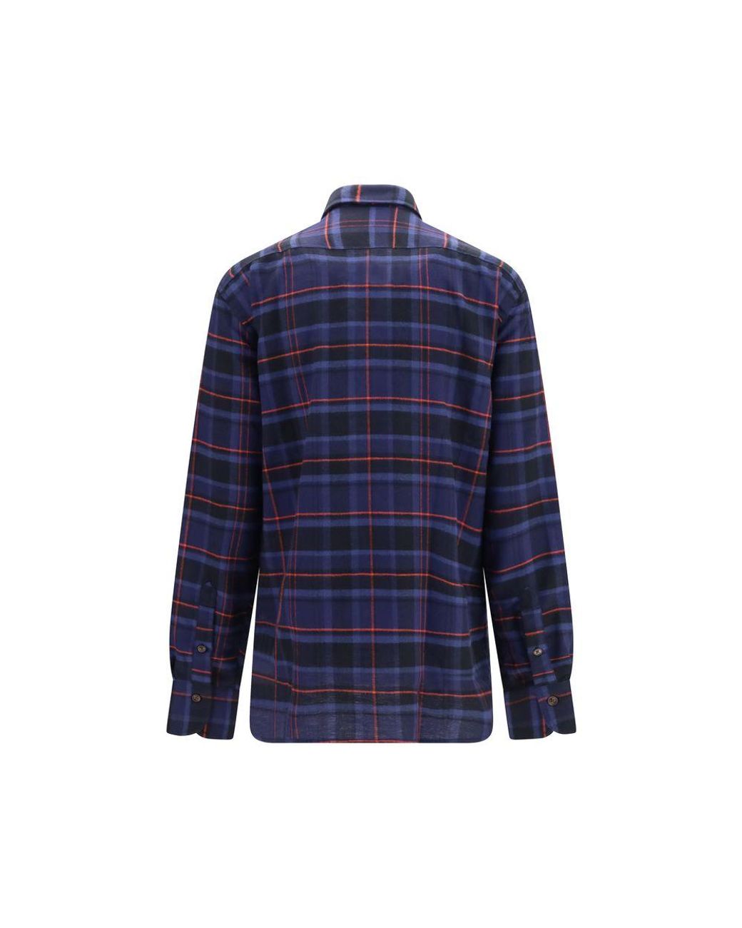 Deperlu Blue Multicolor Cotton Pattern Shirt for men