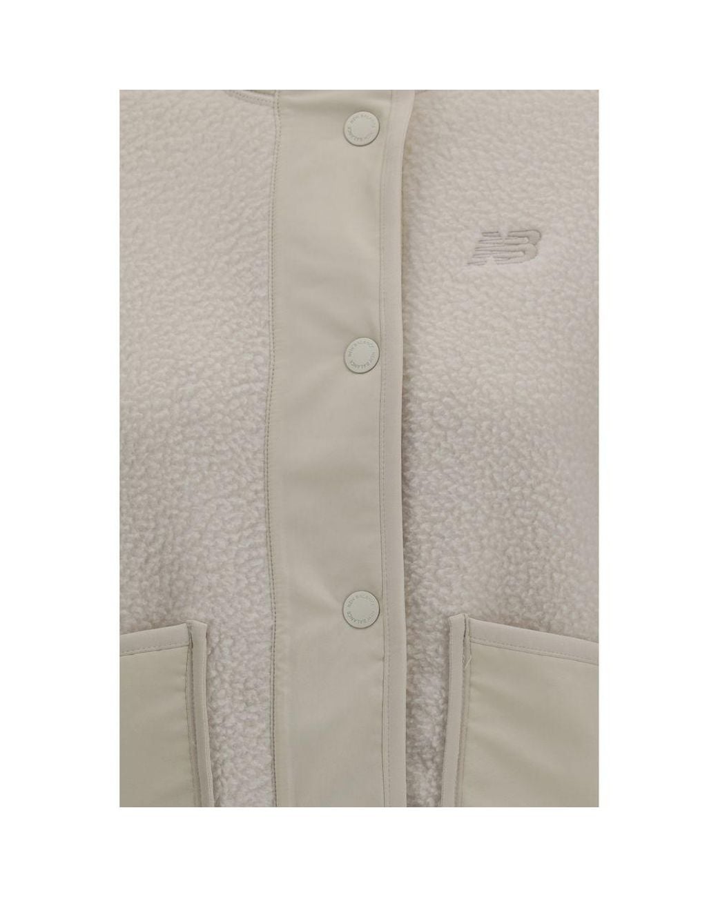 New Balance Natural White Recycled Polyester Shell Jacket
