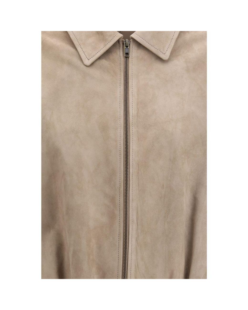 Salvatore Santoro Natural Beige Lamb Ovis Aries Jacket