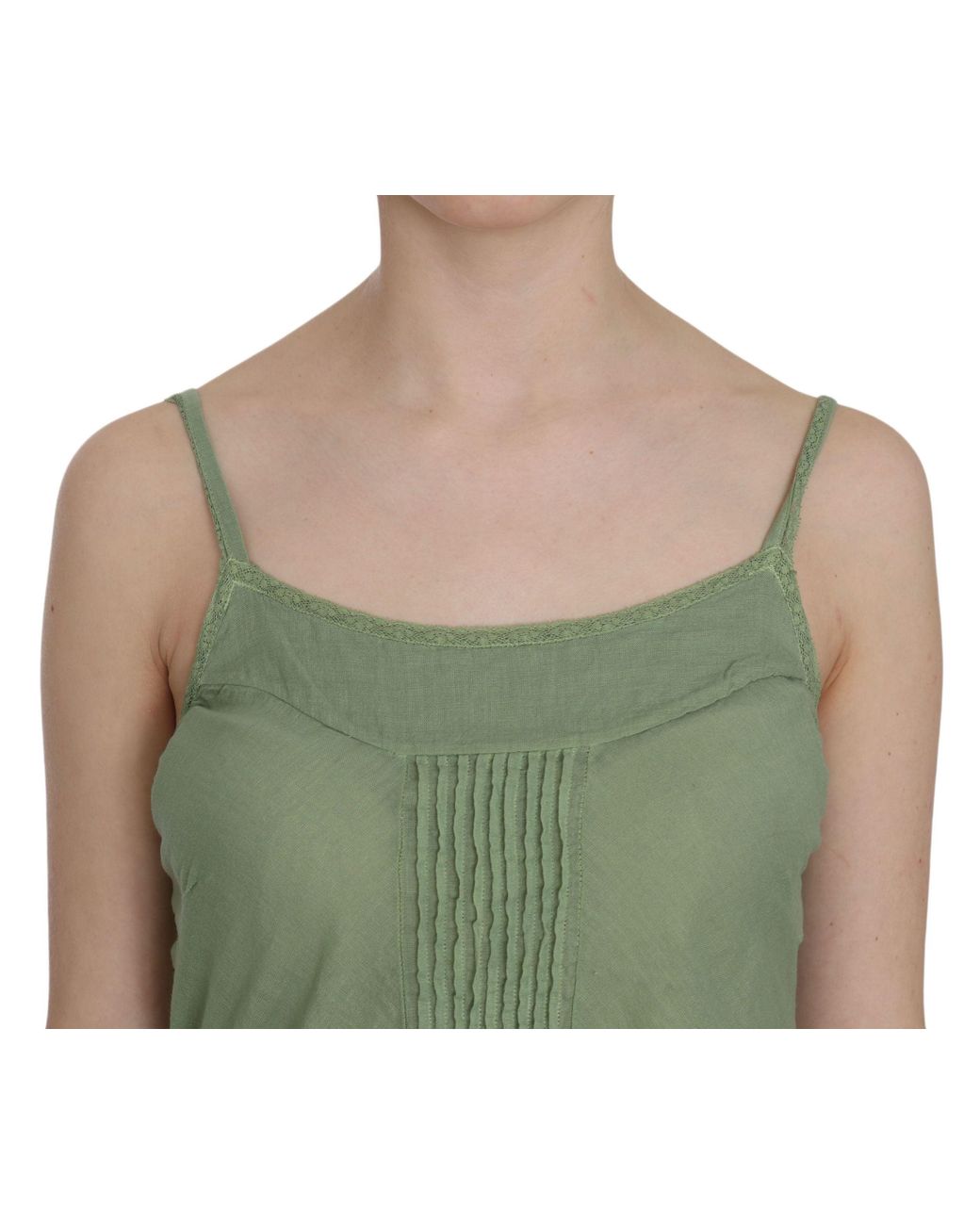 Pink Memories Green Memories Emerald Silk Spaghetti Strap Tank Top