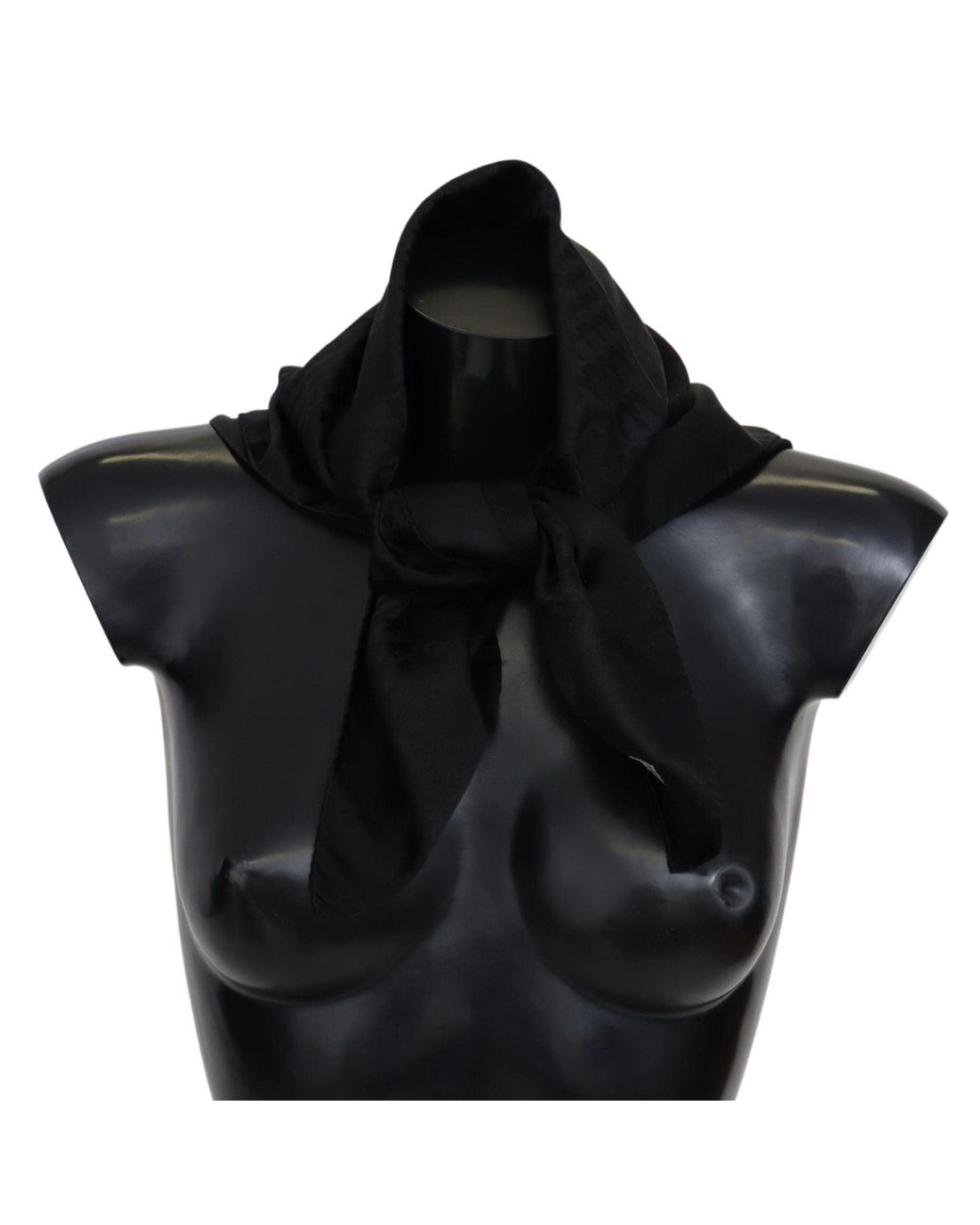 Missoni Black Wool Knit Neck Wrap Shawl Scarf for men