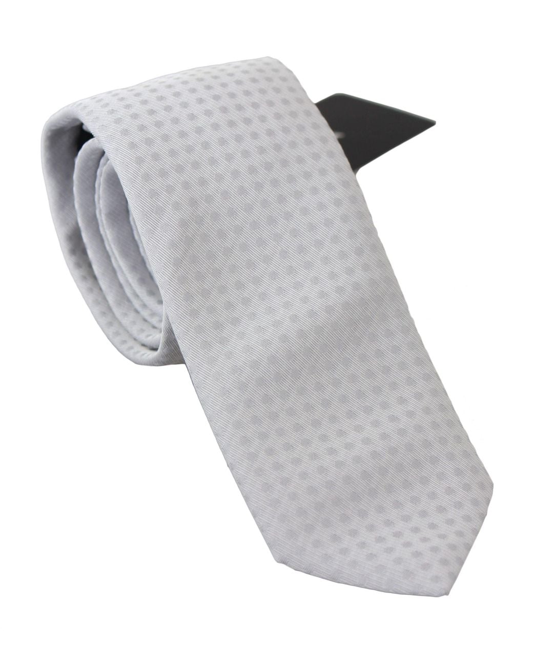 Dolce & Gabbana Gray Patterned Classic Slim Necktie Tie for men