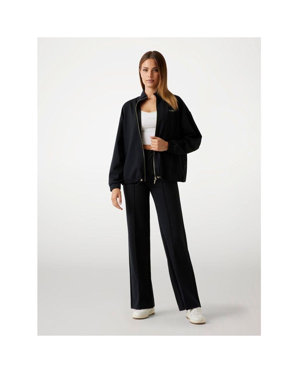Guess Black Polyamide Casual Pants