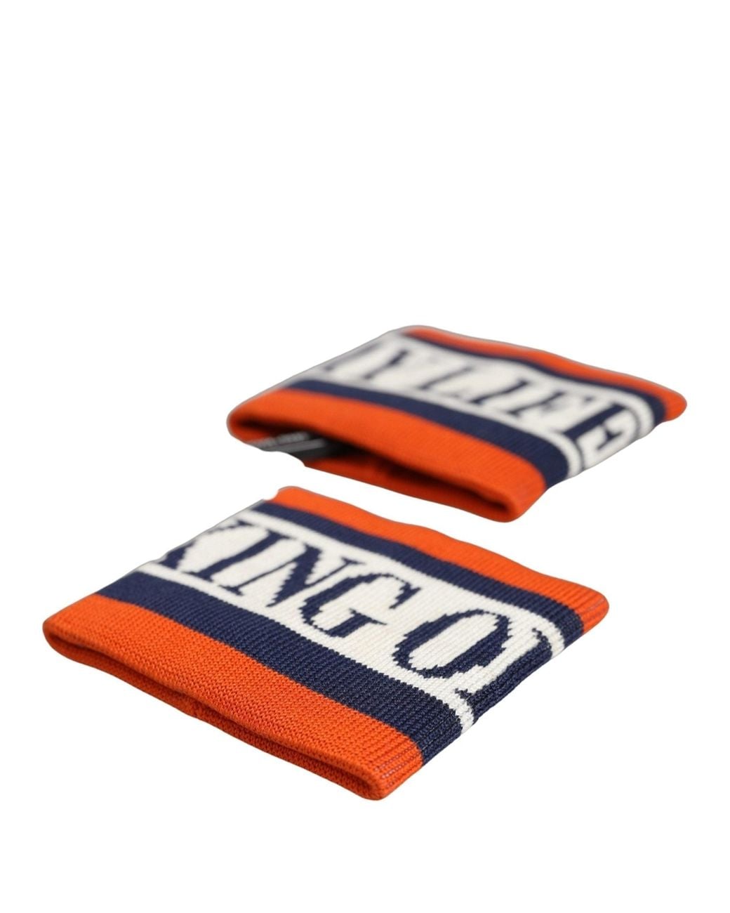 Dolce & Gabbana White Set Striped Cotton King Of My Life Wristband Nylon Elastane Accessory for men
