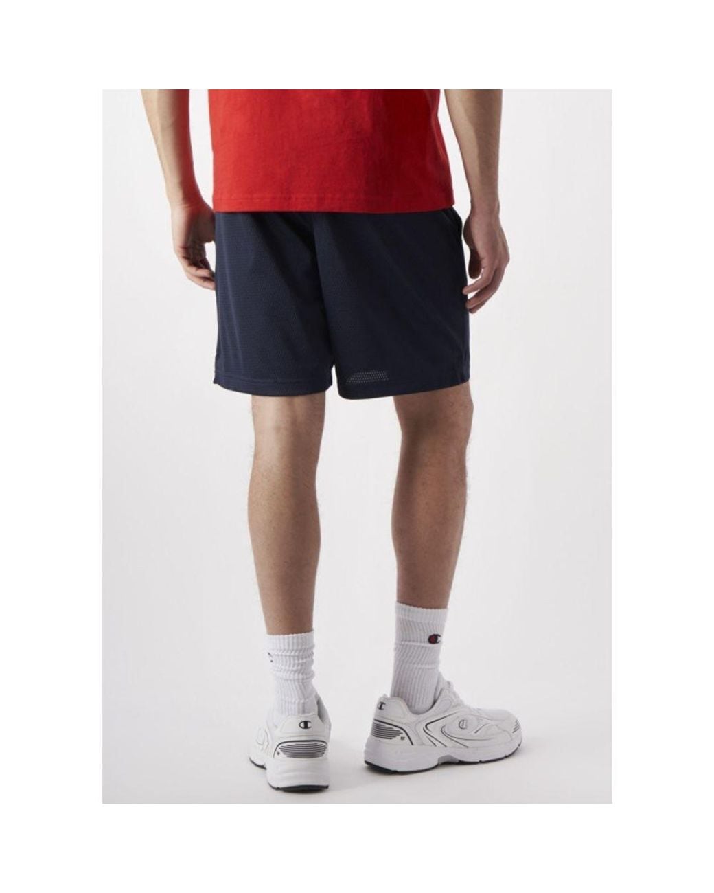 Champion Blue Polyester Bermuda Shorts for men
