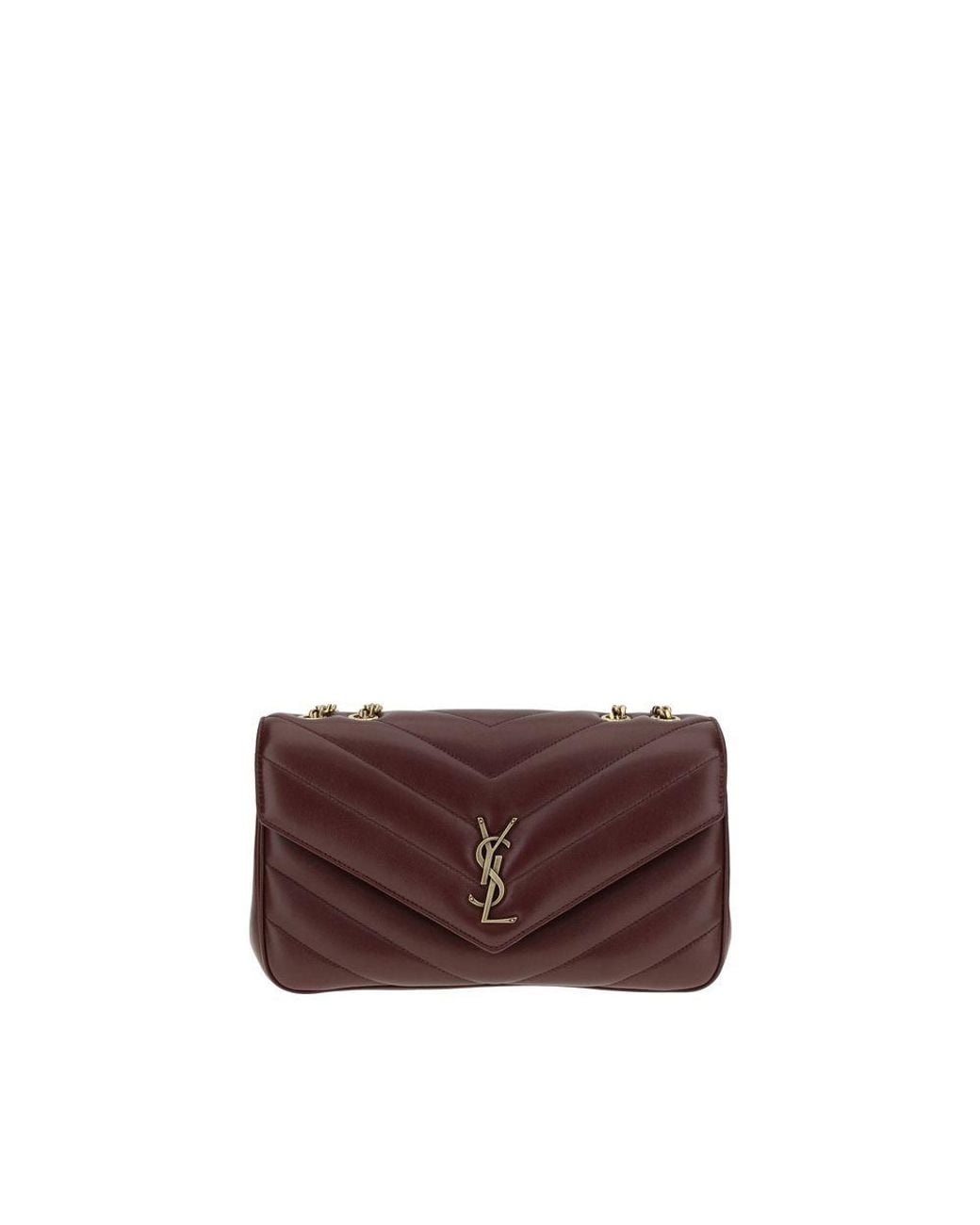 Saint Laurent Brown Loulou Shoulder Bag