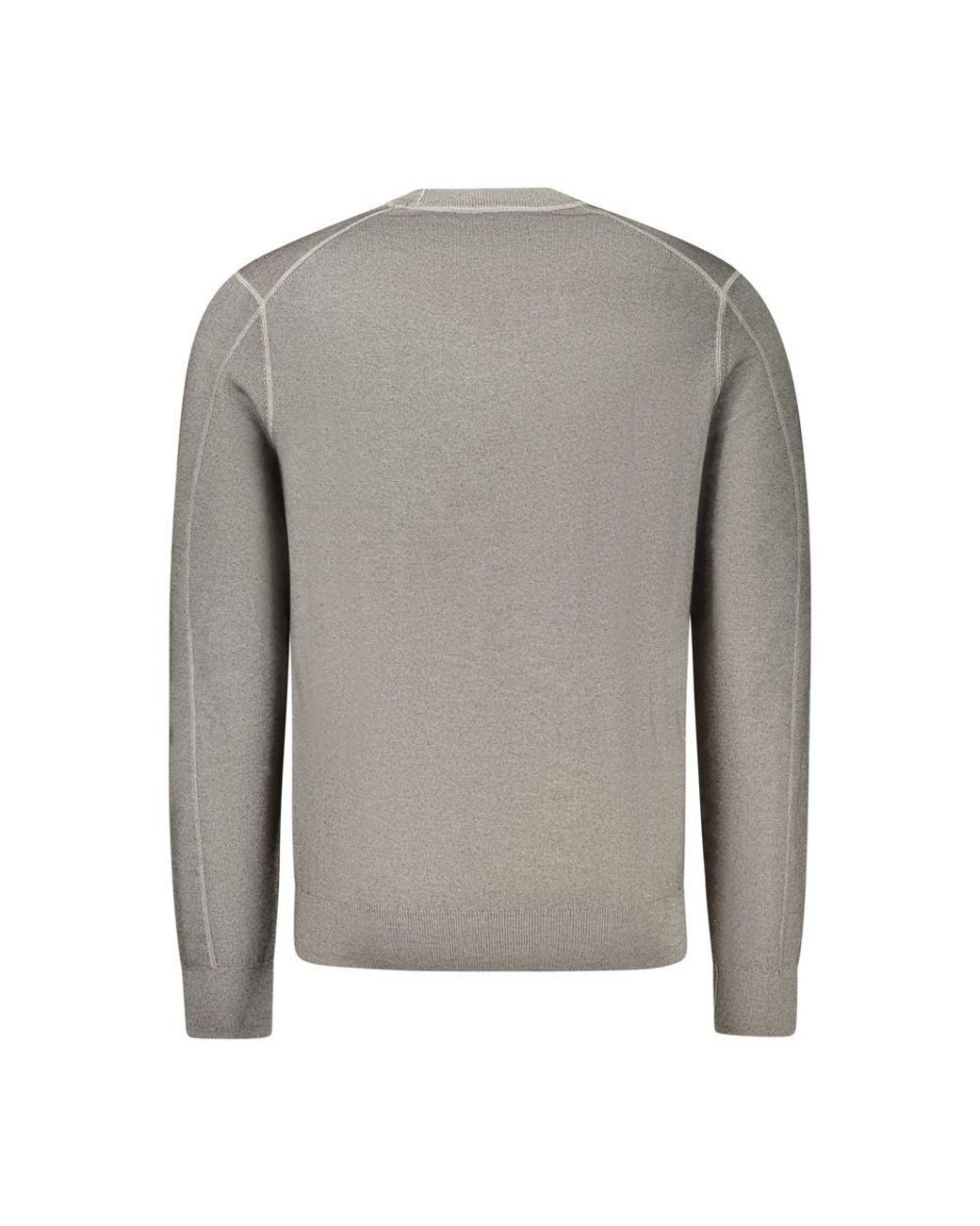 Boss Gray Wool Sweater for men