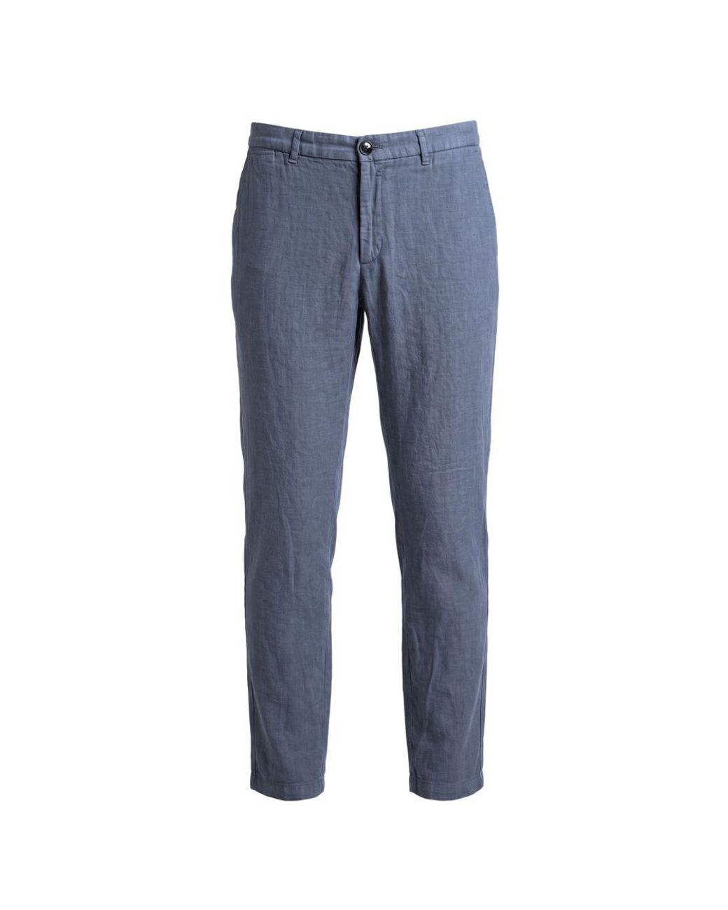 Trussardi Blue Flax Men Pants for men