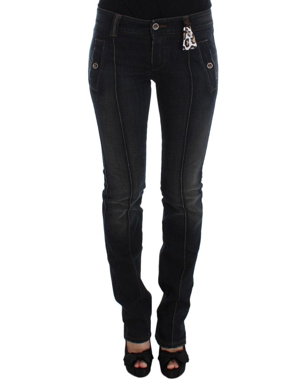 Ermanno Scervino Black Chic Slim Fit Italian Cotton Jean